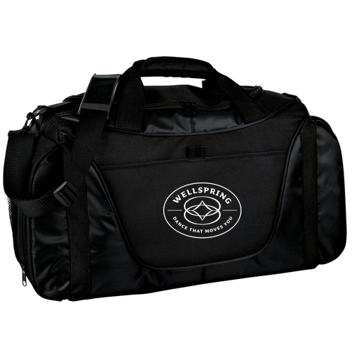 Embroidered Port Authority Duffel -- Black/ Black