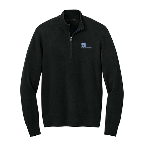 Port Authority® Easy Care 1/4-Zip Sweater -- Deep Black, $69