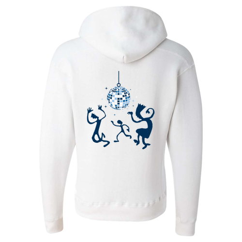 J America Sport Lace Hooded Sweatshirt -- White
