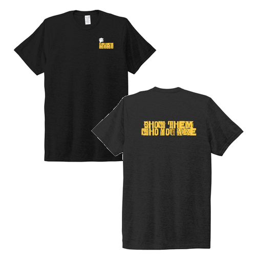 Allmade Unisex Tri-Blend Tee (Show Them) -- Deep Black