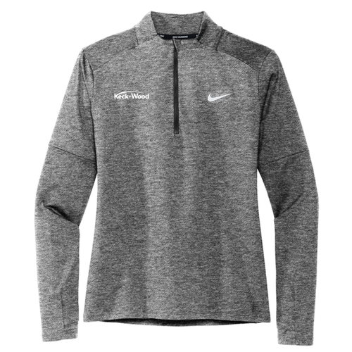 Nike Ladies Dri-FIT Element 1/2-Zip Top -- Black Heather