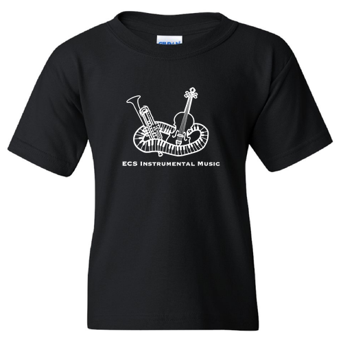 ECS Instrumental Music Youth T-Shirt -- Black
