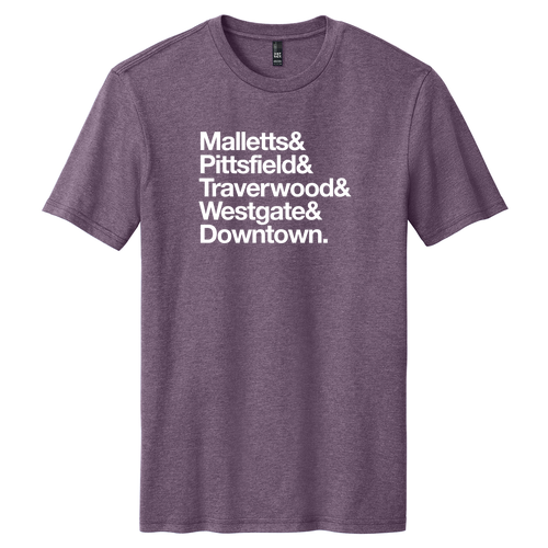 District Made Perfect Blend Tee -- Heathered Eggplant, Ampersand