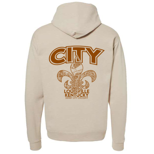 Hanes 7.8 Oz., 50/50 Comfort Blend Fleece Pullover Hood Adult -- Sand