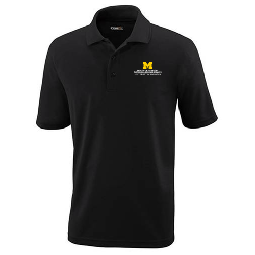 Mens/Unisex Ash City Core 365 Origin Performance Pique Polo -- Black, $19