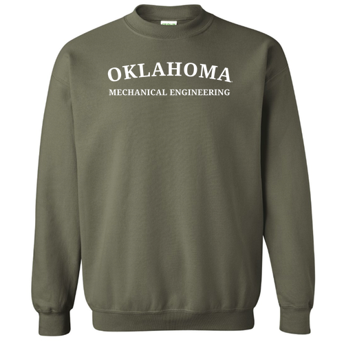 Mechanical Gildan Heavy Blend Crew Neck Sweatshirt -- Military Green