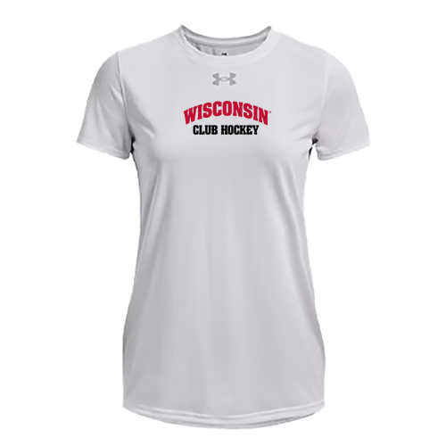 UW Club Hockey Under Armour Women's Tech T-Shirt -- White