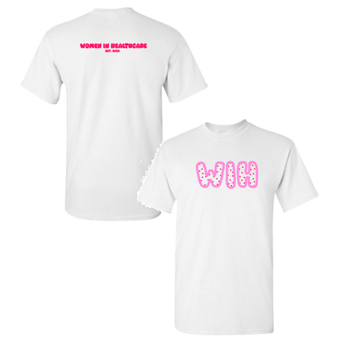 Pink WIH Gildan Heavy Cotton Basic T-Shirt -- White