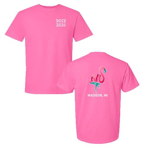Comfort Colors Unisex Garment-Dyed Heavyweight T-Shirt -- Neon Pink  Left Chest Design