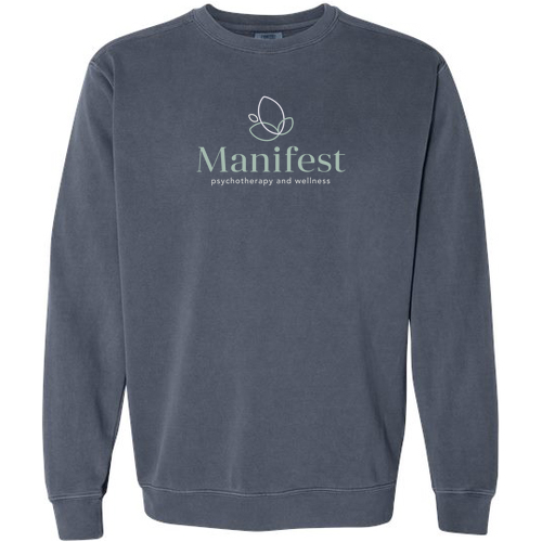 Comfort Colors Adult Crewneck Sweatshirt -- Denim