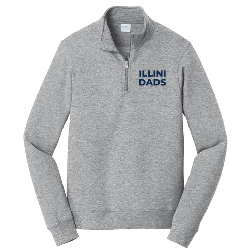 Illini Dads Quarter Zip -- Athletic Heather