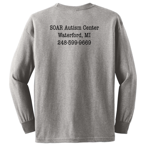 Gildan Ultra Cotton Longsleeve Youth T-Shirt -- Sport Grey