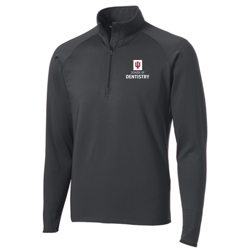 Sport Tek Sport Wick Stretch Half Zip Pullover -- Charcoal Grey