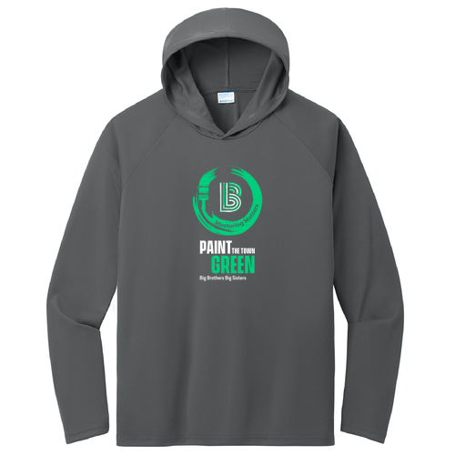 Port & Company Performance Pullover Hooded Tee -- Charcoal