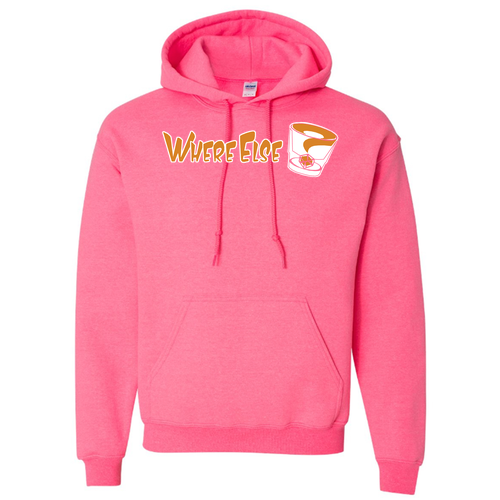 Gildan Heavy Blend Hooded Sweatshirt -- Safety Pink