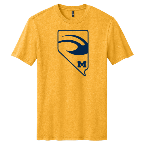 District Made Soft Perfect Blend Tee -- Gold Heather, Helmet