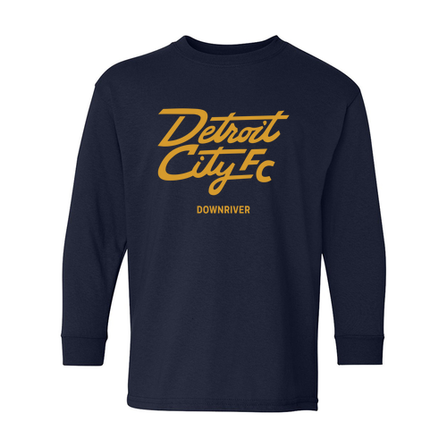 Gildan Youth Heavy Cotton Longsleeve -- Navy
