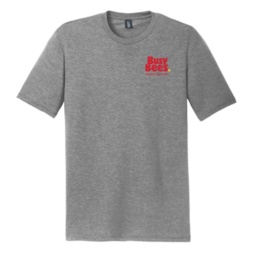 District Made Mens Perfect Tri Crew Tee -- Grey Frost