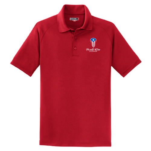 Sport-Tek Dry Zone Raglan Polo -- True Red