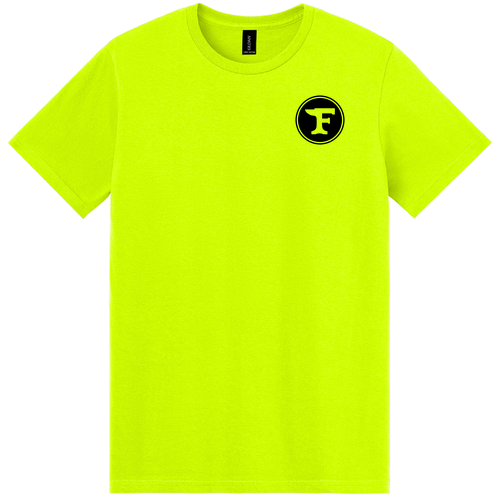 Forge25 Construction tee -- Safety Green