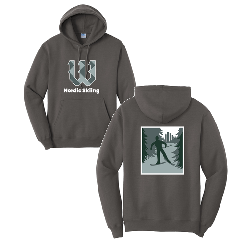 Port and Company Core Fleece Pullover Hooded Sweatshirt -- Charcoal