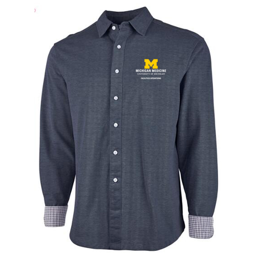 Men/Unisex Charles River Naugatuck Shirt -- Denim Chambray, $47