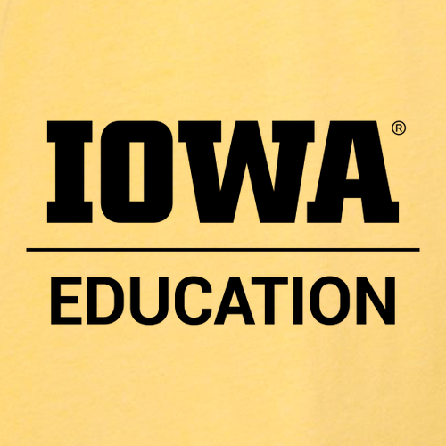 Hawkeye Teachers Comfort Colors Ringspun Long Sleeve Tee -- Mustard
