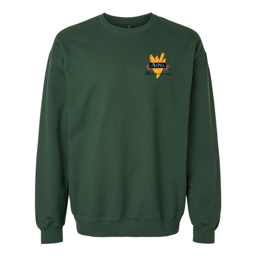 Gildan Adult Softstyle Fleece Crew Sweatshirt -- Forest Green