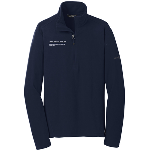 Eddie Bauer Half Zip Microfleece Jacket -- Navy