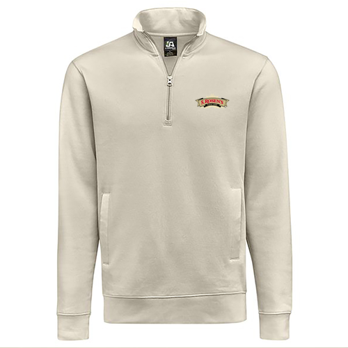 J America BTB Fleece 1/4 zip -- Oyster