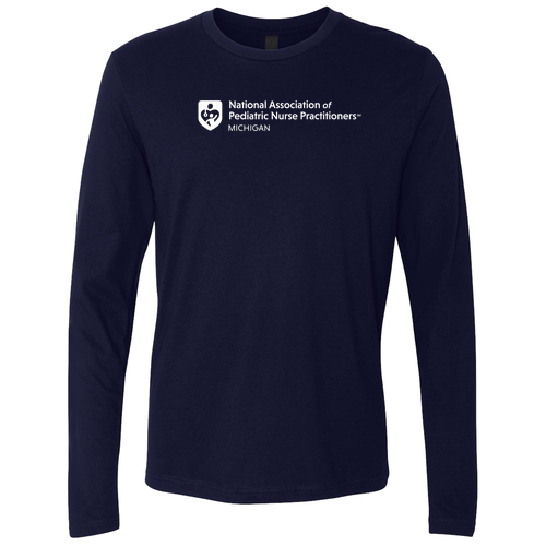 Premium Fitted Long Sleeve Tee -- Midnight Navy