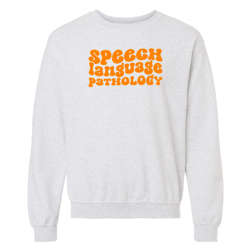 Gildan Heavy Blend Crew Neck Sweatshirt -- Bubbly Letters