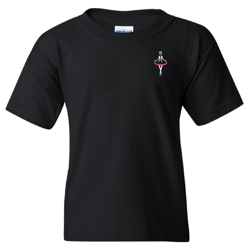 Youth Gildan Heavy Cotton Basic T-Shirt -- Black