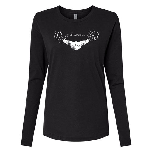 Next Level Women's Cotton Relaxed Long Sleeve T-Shirt -- Black