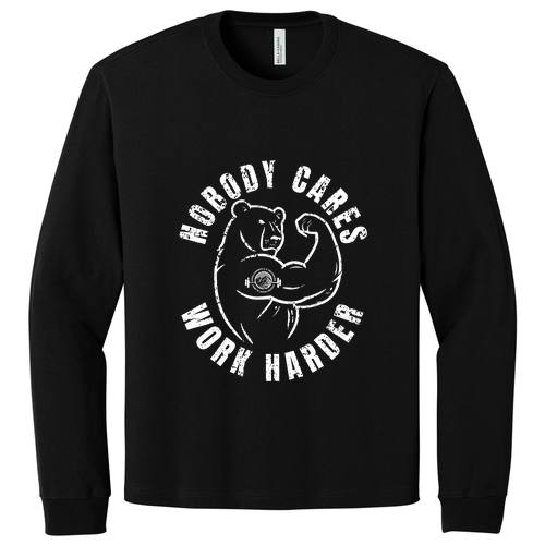 BELLA+CANVAS Unisex 7.5-Ounce Heavyweight Long Sleeve Tee -- Black