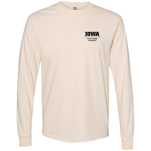 Embroidered Comfort Colors Ringspun Long Sleeve Tee -- Ivory