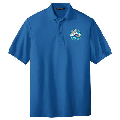 Port Authority Silk Touch Sport Shirt -- Strong Blue