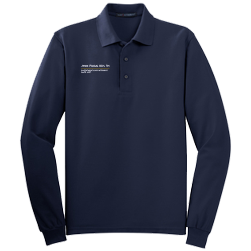 Port Authority Long Sleeve Sport Shirt -- Navy