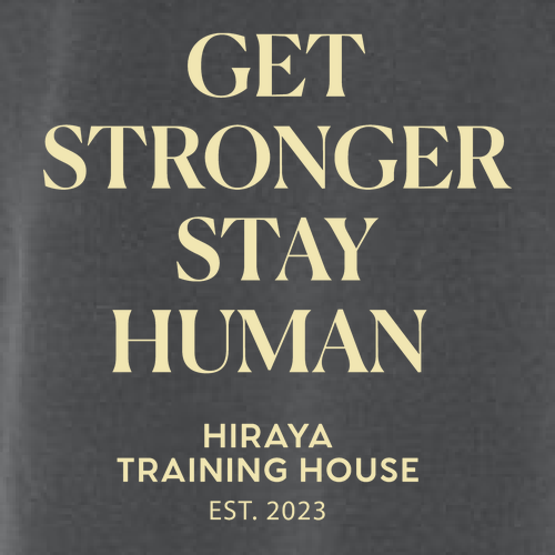 Get Stronger, Stay Human Tee -- Pepper