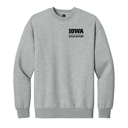 Hawkeye Teacher District V.I.T. Heavyweight Fleece Crew -- Light Heather Grey