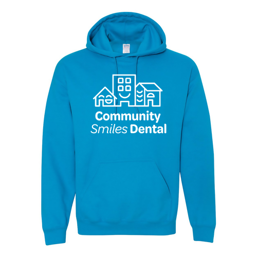 Gildan Hooded Sweatshirt -- Sapphire