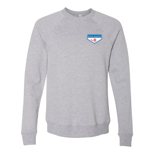 Boyne Mountain Logo 2 Full Color -- Crewneck Sweatshirt Athletic Heather