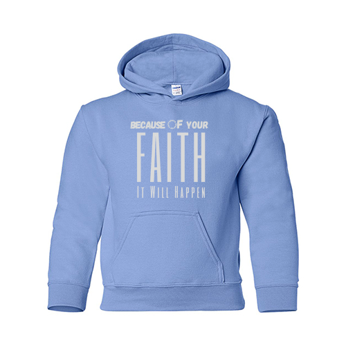 It Will Happen Hoodie Youth -- Carolina Blue