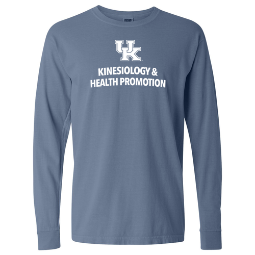 Kinesiology Comfort Colors Ringspun Long Sleeve Tee -- Blue Jean