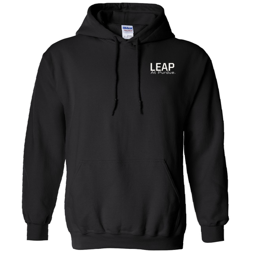 Black Gildan Heavy Blend Hooded Sweatshirt