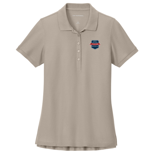 Ladies Port Authority Wearever Signature Pique Polo -- Sahara