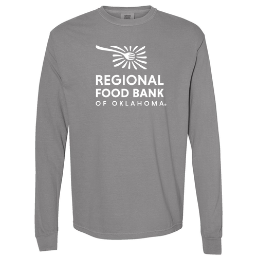 Comfort Colors Unisex Garment-Dyed Heavyweight Long Sleeve T-Shirt -- Grey