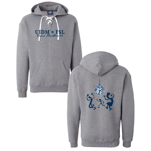 J America Sport Lace Hooded Sweatshirt -- Oxford