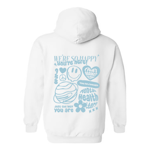Gildan Heavy Blend Hooded Sweatshirt -- White