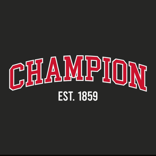 Mens/Unisex Gildan Champion Crewneck Sweatshirt -- Black